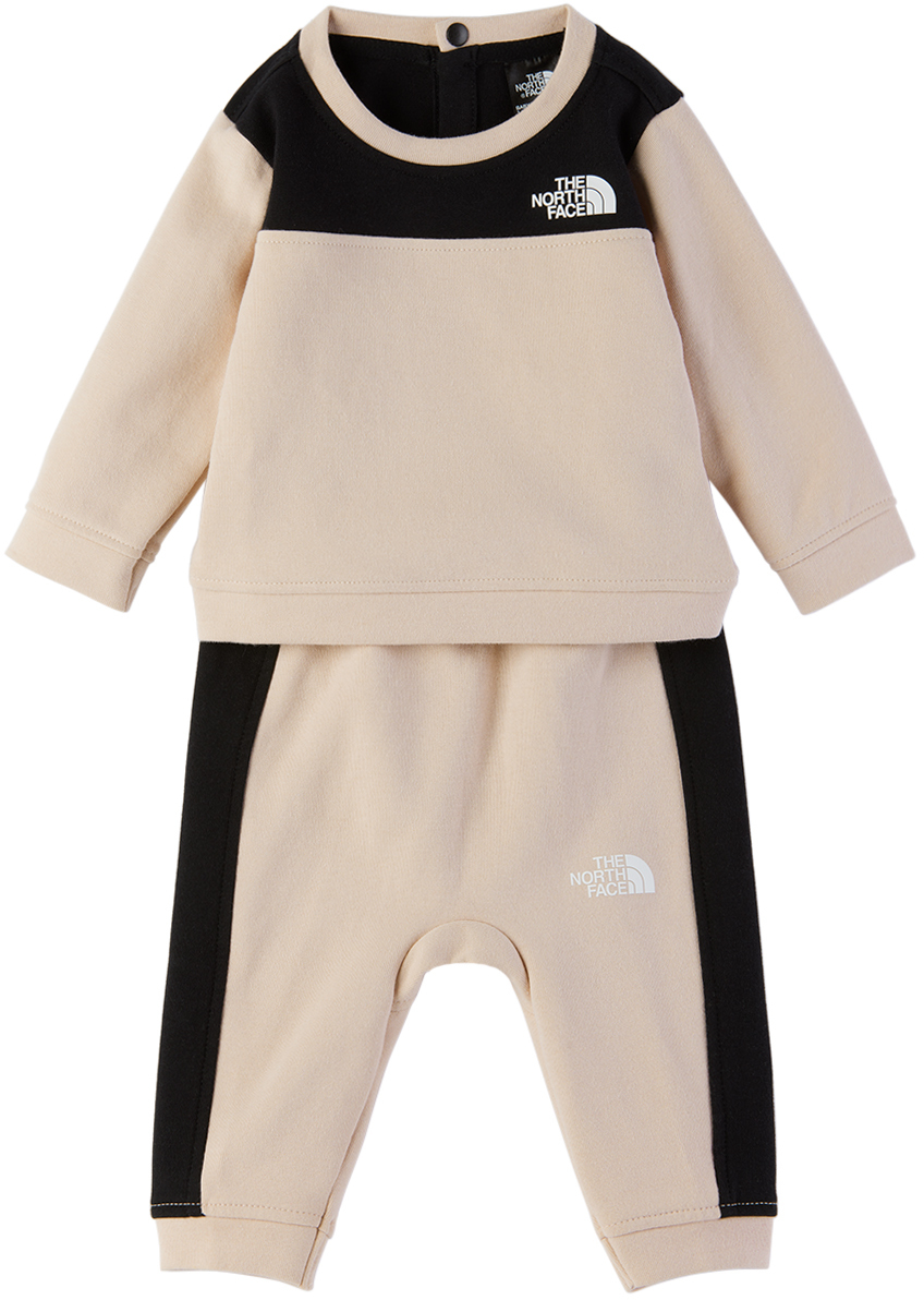 The North Face Baby Pink Tnf Tech Crew Sweatsuit