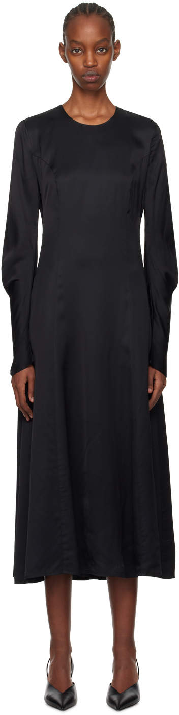Holzweiler Black Lisa Maxi Dress In 1051 Black