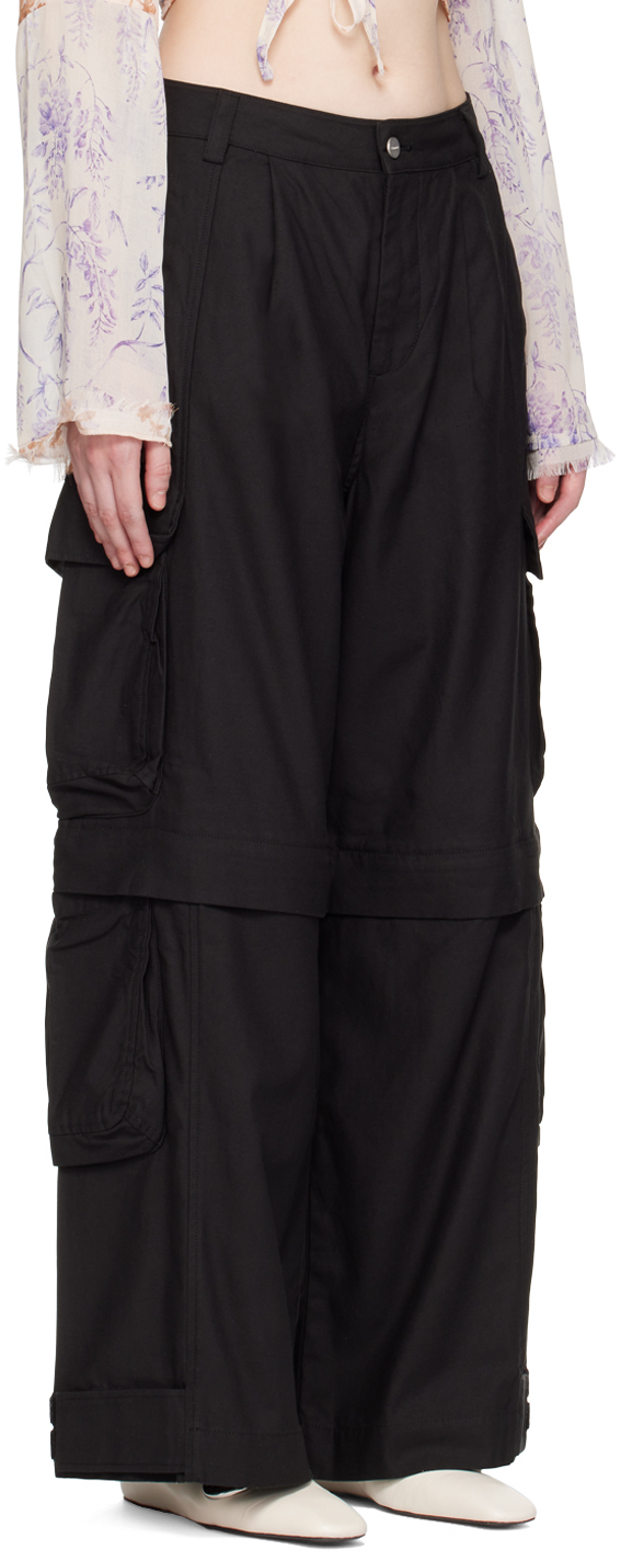 Holzweiler Black Ebbi Cargo Pants In 1051 Black