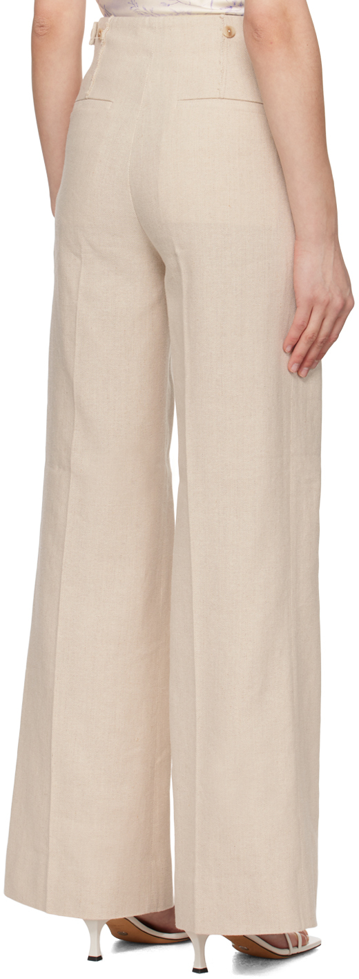 Holzweiler Beige Ella Trousers In 1001 Ecru