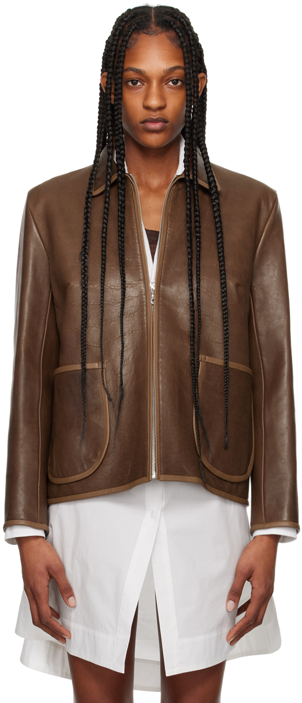 Brown Lillie Leather Jacket
