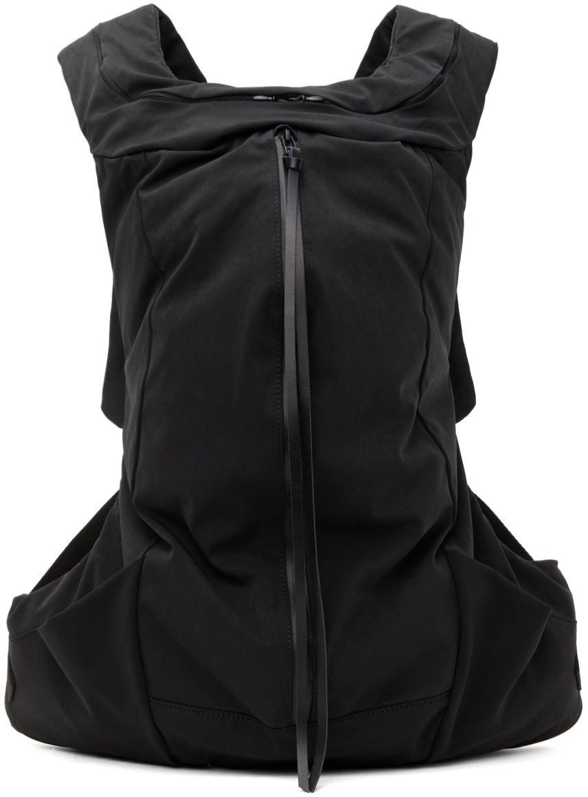The Viridi-anne Black Water-repellent Backpack In A-black
