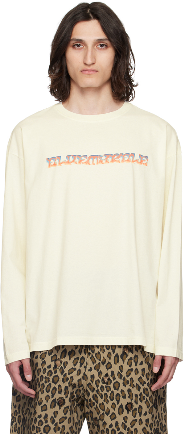 Shop Bluemarble Off-white Mandala Long Sleeve T-shirt