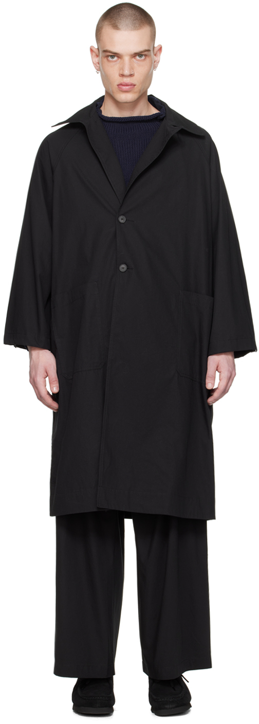 Shop Xenia Telunts Black Summer Coat