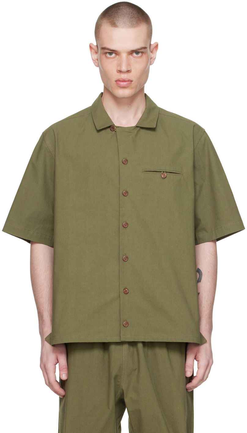 Shop Xenia Telunts Khaki Summer V.2 Shirt In Green