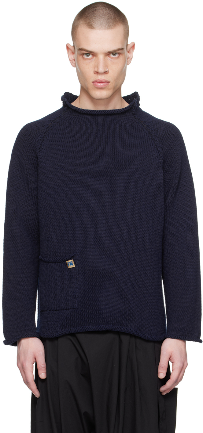 Indigo Fisherman Sweater