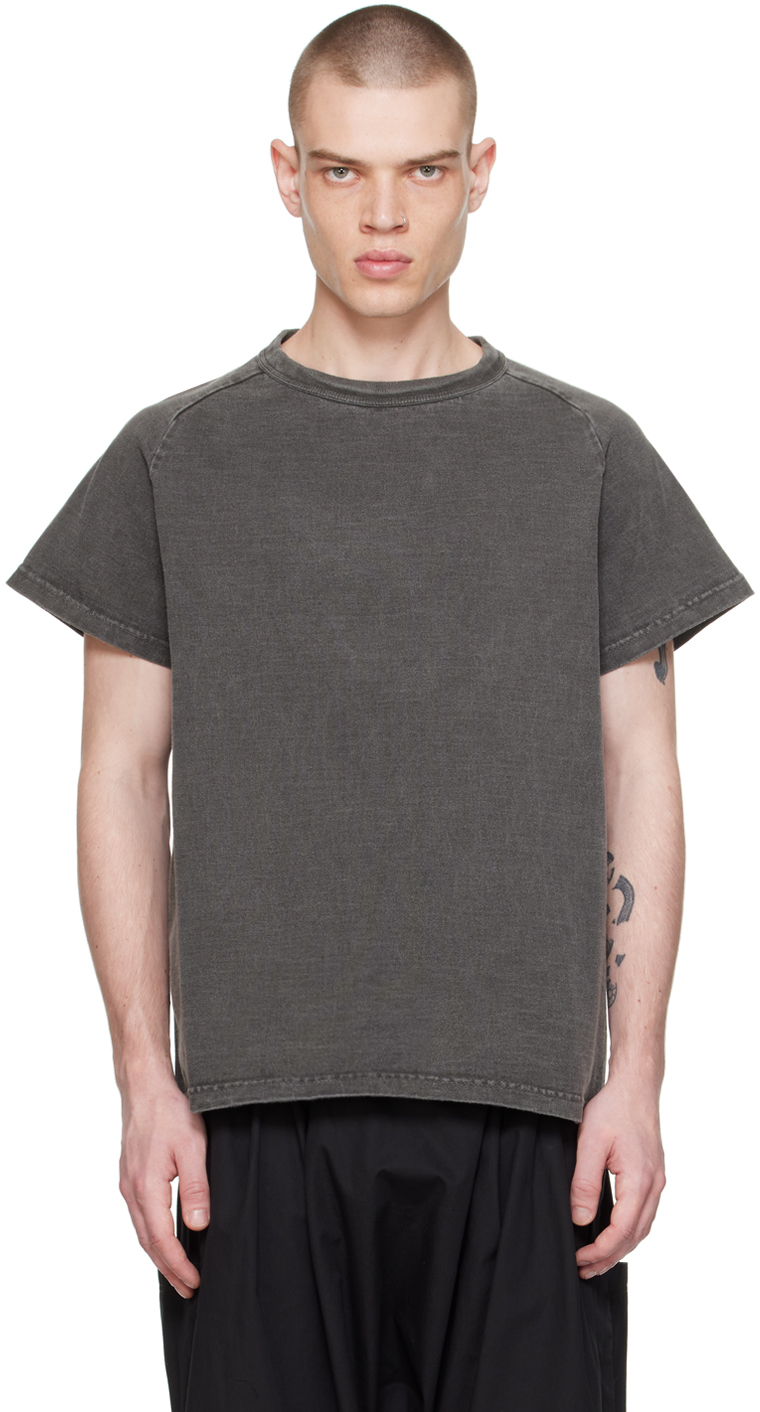 Shop Xenia Telunts Gray Kapan T-shirt In Charcoal