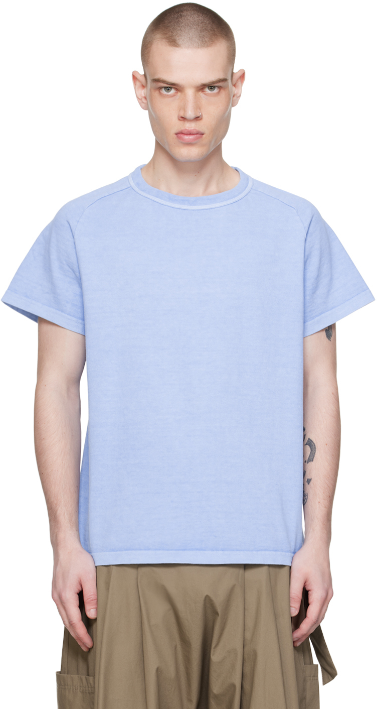 Shop Xenia Telunts Blue Kapan T-shirt