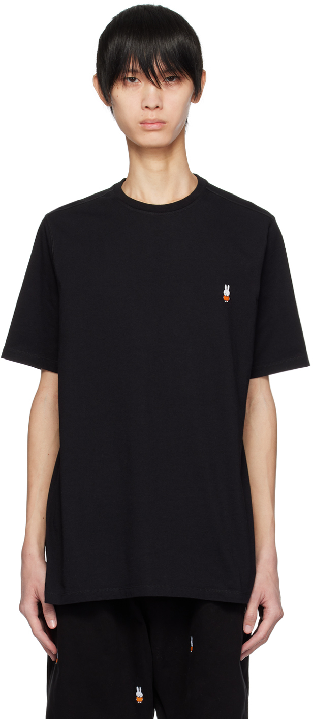 Pop Trading Company: Black Miffy Embroidered T-Shirt | SSENSE