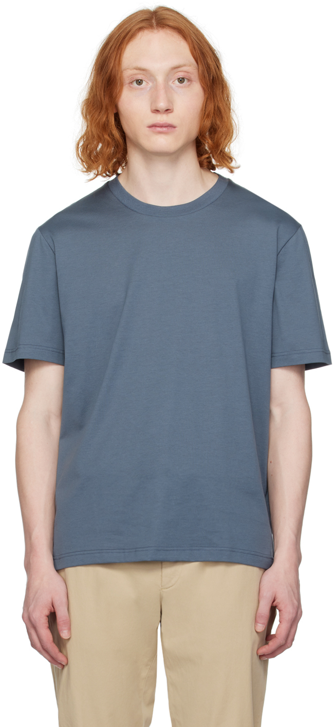 Brioni Blue Gassed T-shirt In 4401