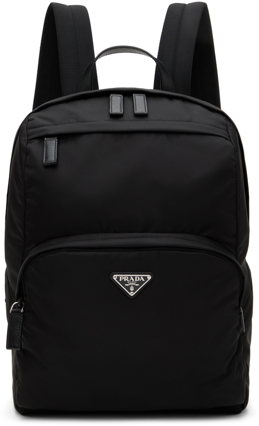 Prada hot sale black backpack