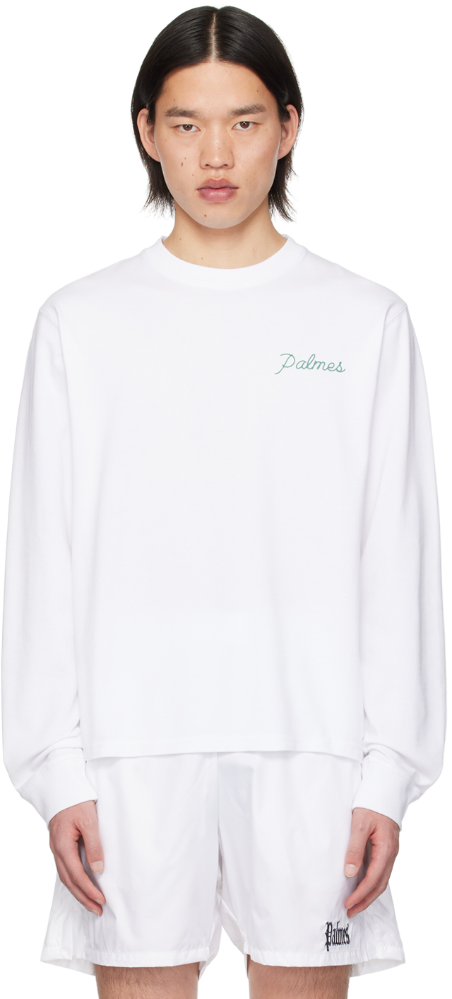 Palmes White Sunset Long Sleeve T-shirt
