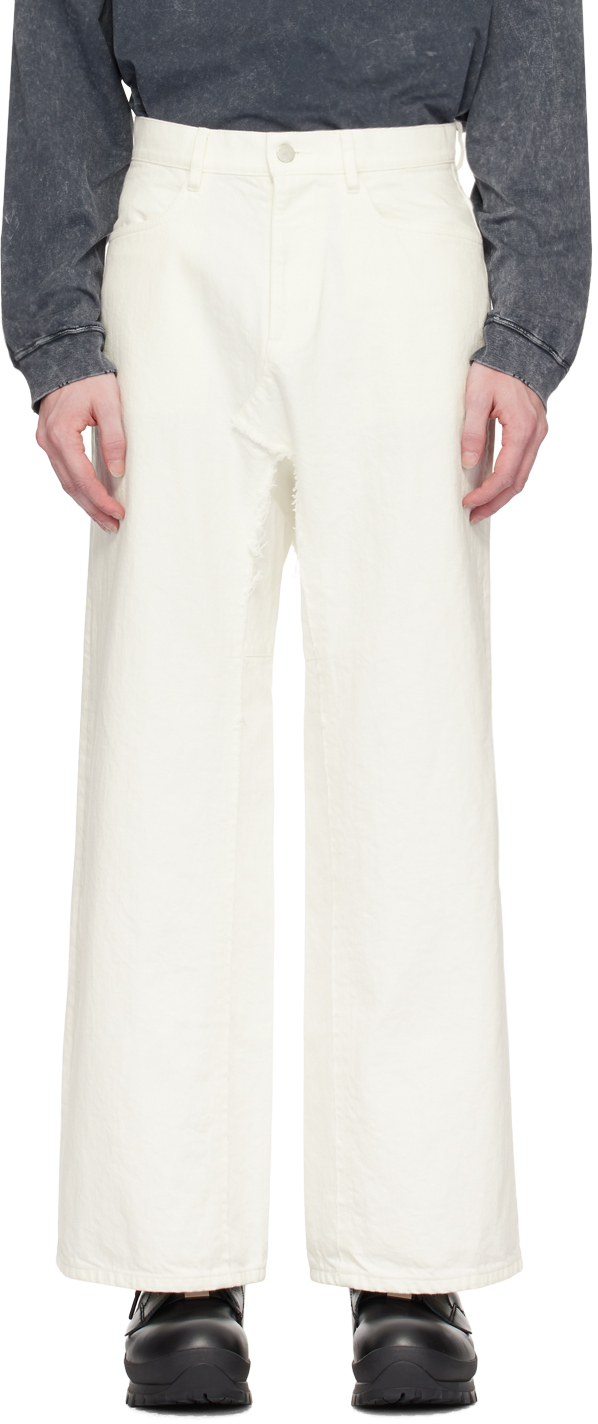 Vein White Resize Jeans In C/#900 White