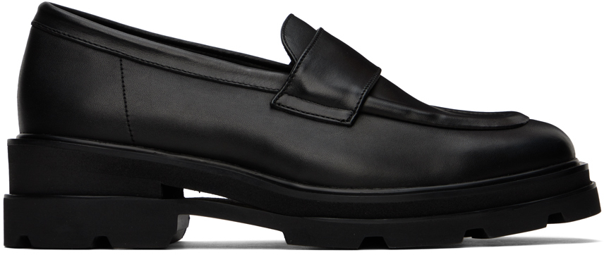 Black Leather Loafers