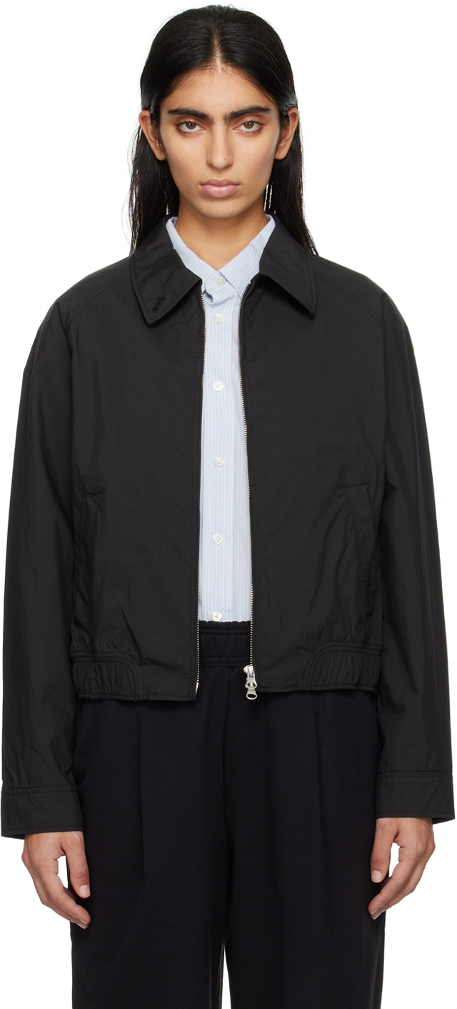 Black Spread Collar Jacket by Dunst on Sale Black Spread Collar Jacket by Dunst on Sale