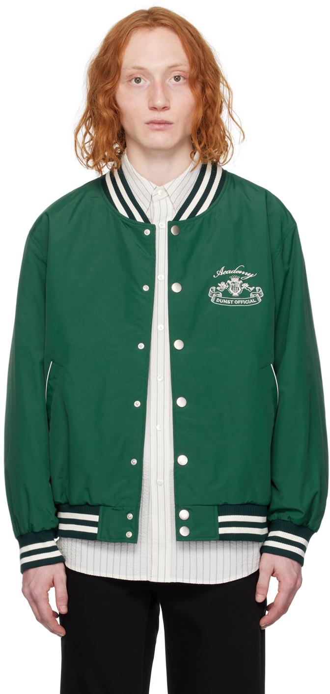 Green Varsity Bomber Jacket