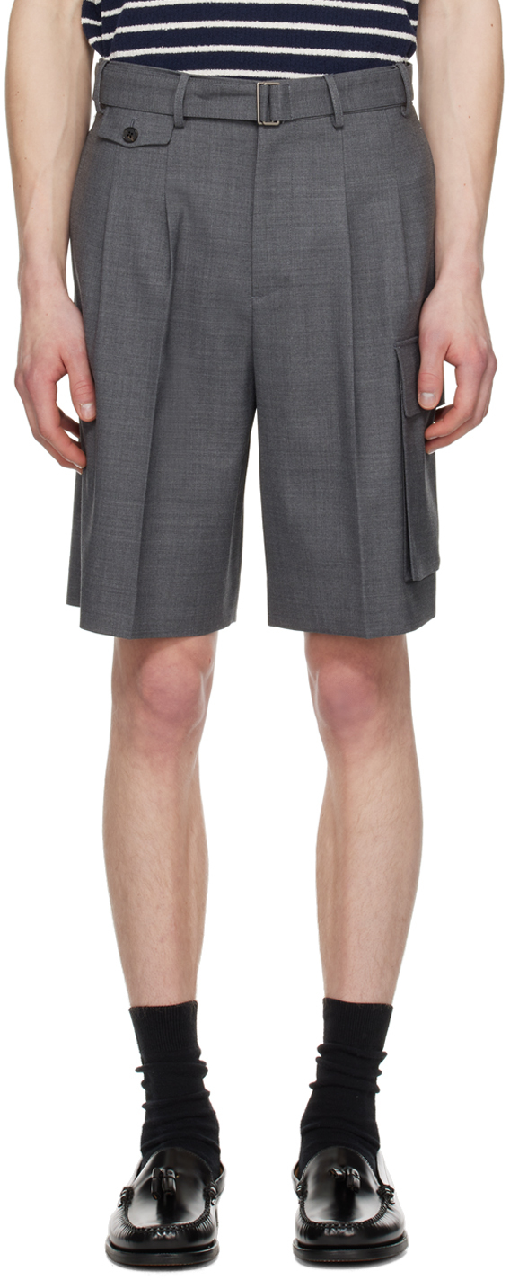 Dunst Gray Pocket Shorts In Charcoal Grey