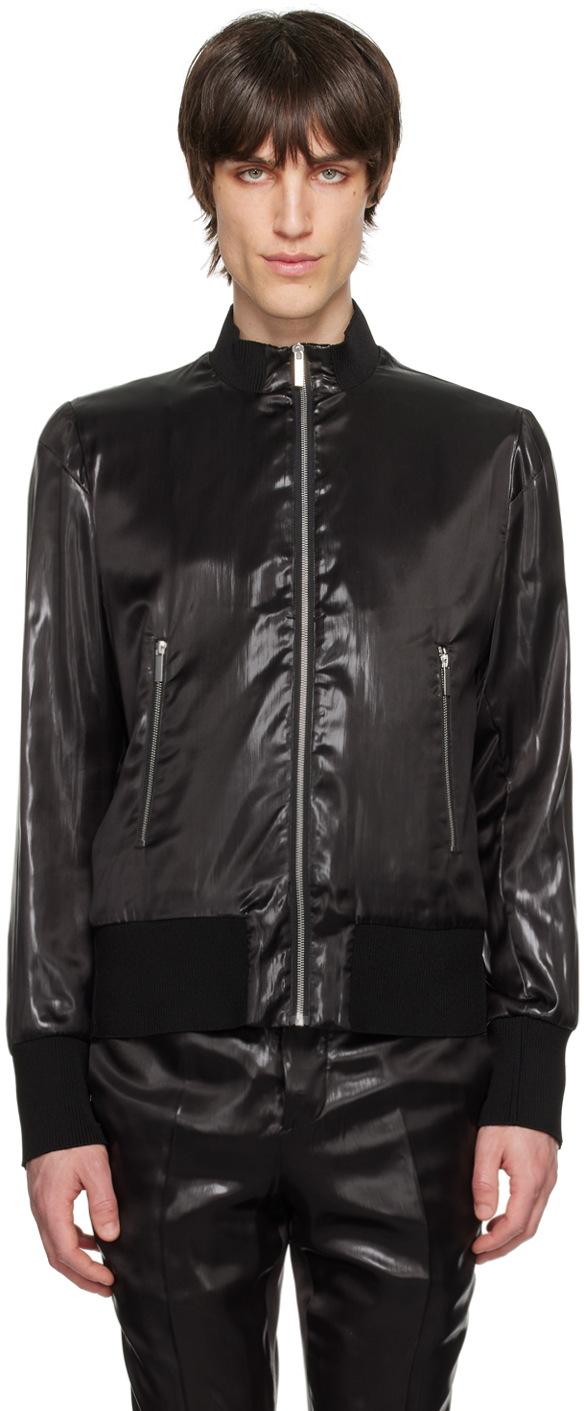 Sapio N13 Casual Jacket In Black Triacetate