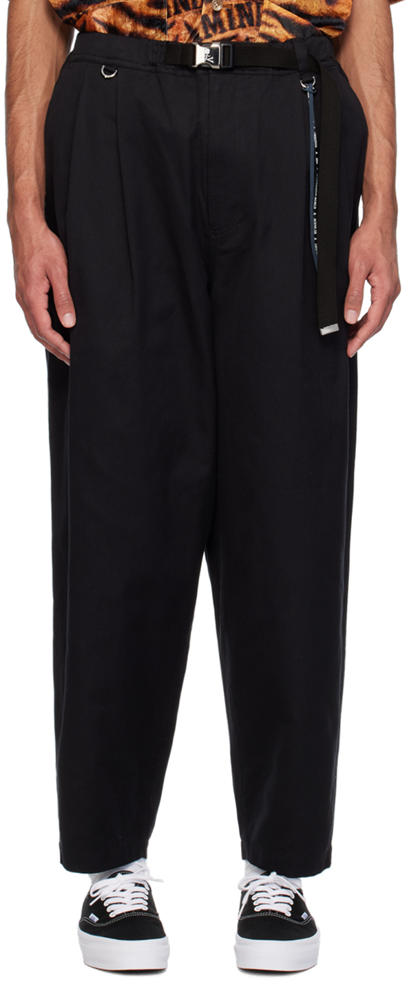Mastermind Japan Black Belted Trousers
