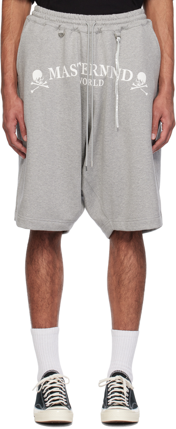 Mastermind Japan Gray D-ring Shorts In Top Gray