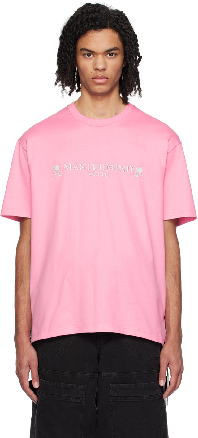Mastermind Japan Pink 3d Skull T-shirt In Magenta