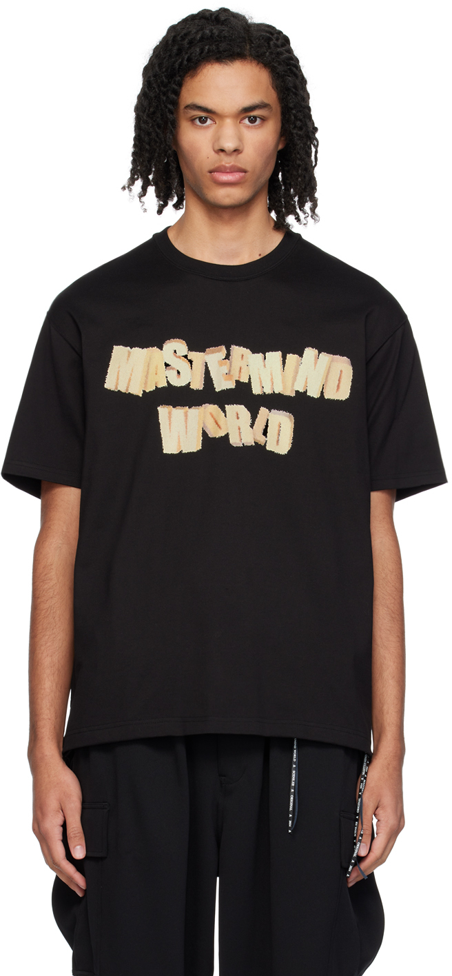 Mastermind Japan Black Inkjet T-shirt