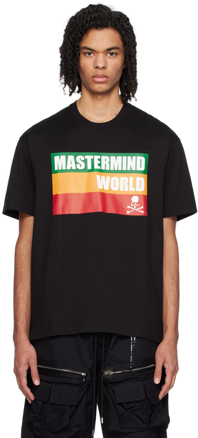 Black & Red Striped Sweater by MASTERMIND WORLD on Sale