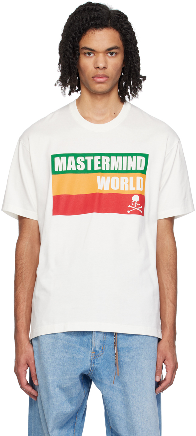 Mastermind Japan White Printed T-shirt
