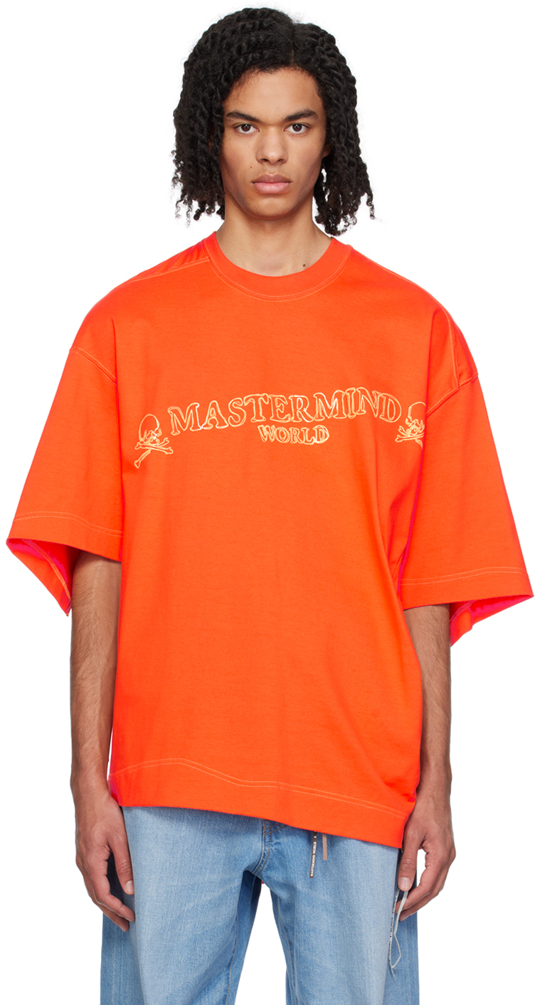 Mastermind Japan Orange Bonded T-shirt