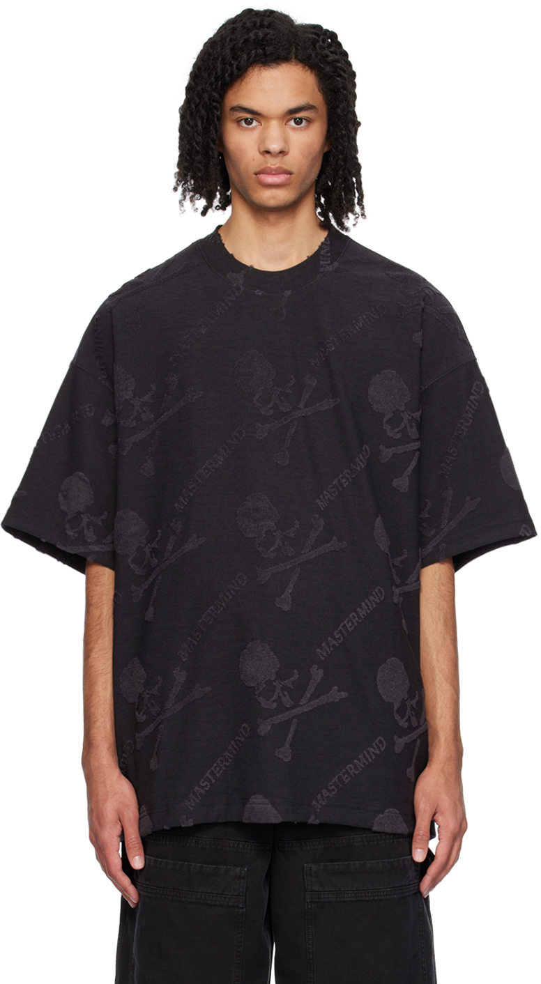 Mastermind Japan Black & Gray Monogram T-shirt