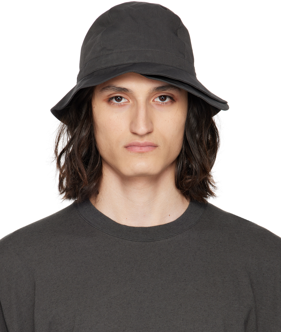 Black Water-Repellent Bucket Hat