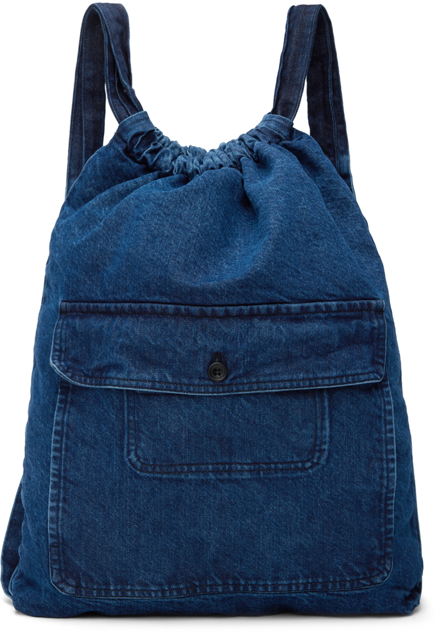 Shop Jan-jan Van Essche Blue O-project Backpack In Washed Blue