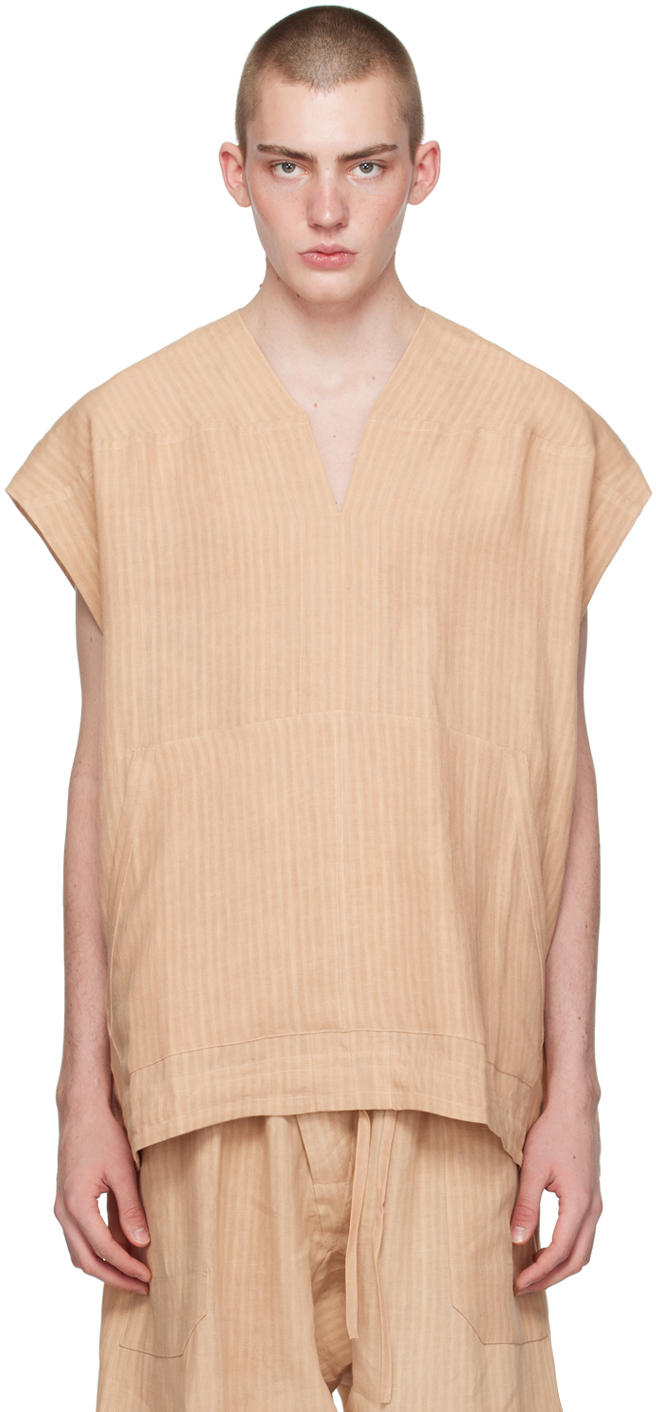 JAN JAN VAN ESSCHE ベスト ベージュ S JAN JAN VAN ESSCHE ベスト ベージュ S JAN-JAN VAN ESSCHE 2022-23A/W