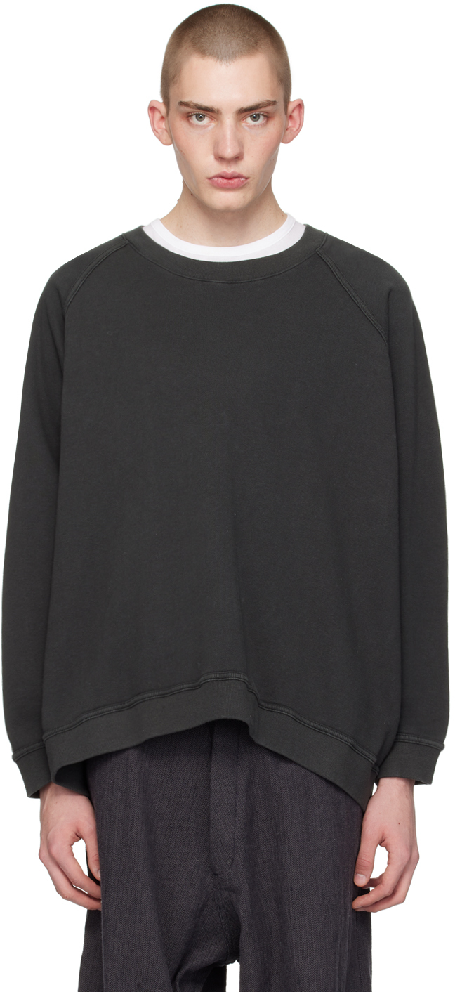Shop Jan-jan Van Essche Gray O-project Sweatshirt In Off-black
