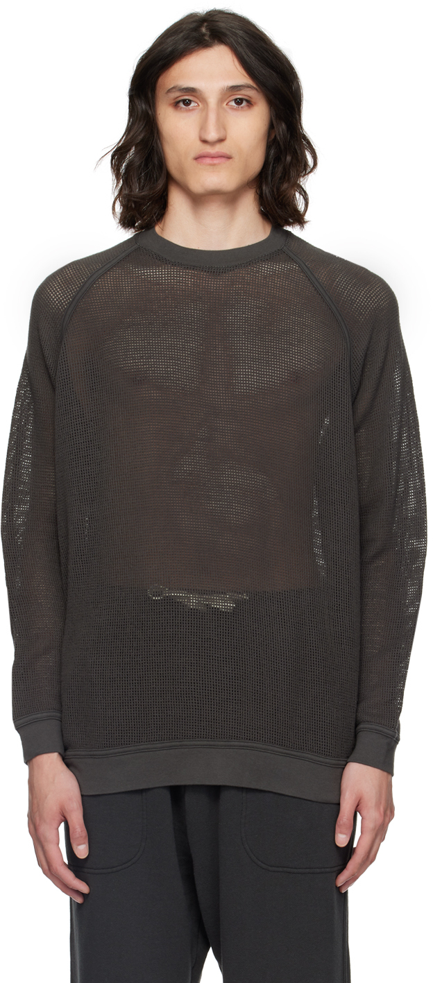 Jan-Jan Van Essche: Gray Loose-Fit Long Sleeve T-Shirt | SSENSE UK