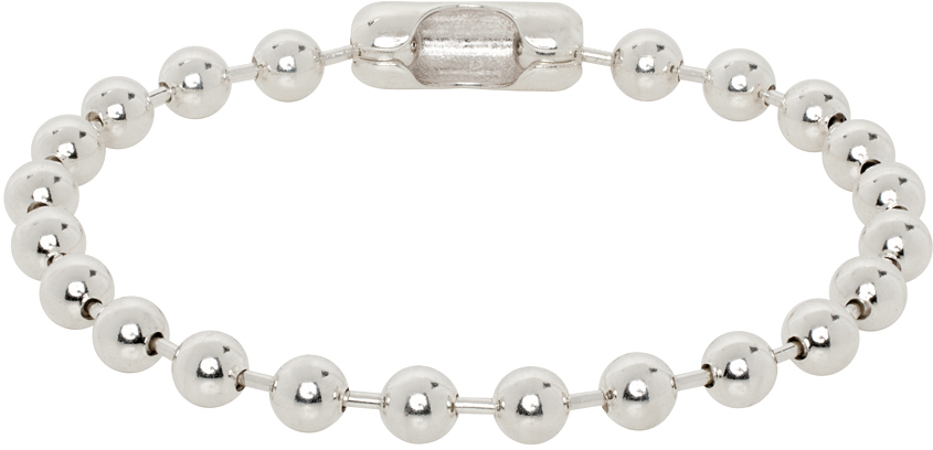 Silver Ball Chain L Regular Bracelet