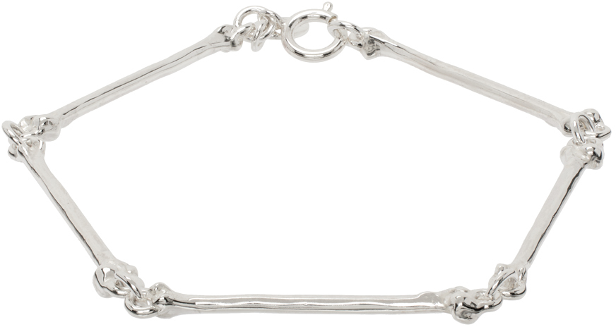 Silver Skeleton Bone L Bracelet