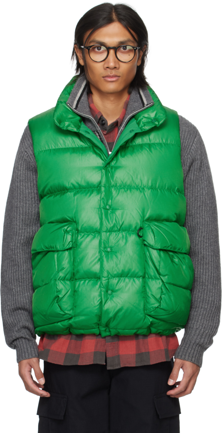 Green Tech Backpacker Down Vest by DAIWA PIER39 on Sale