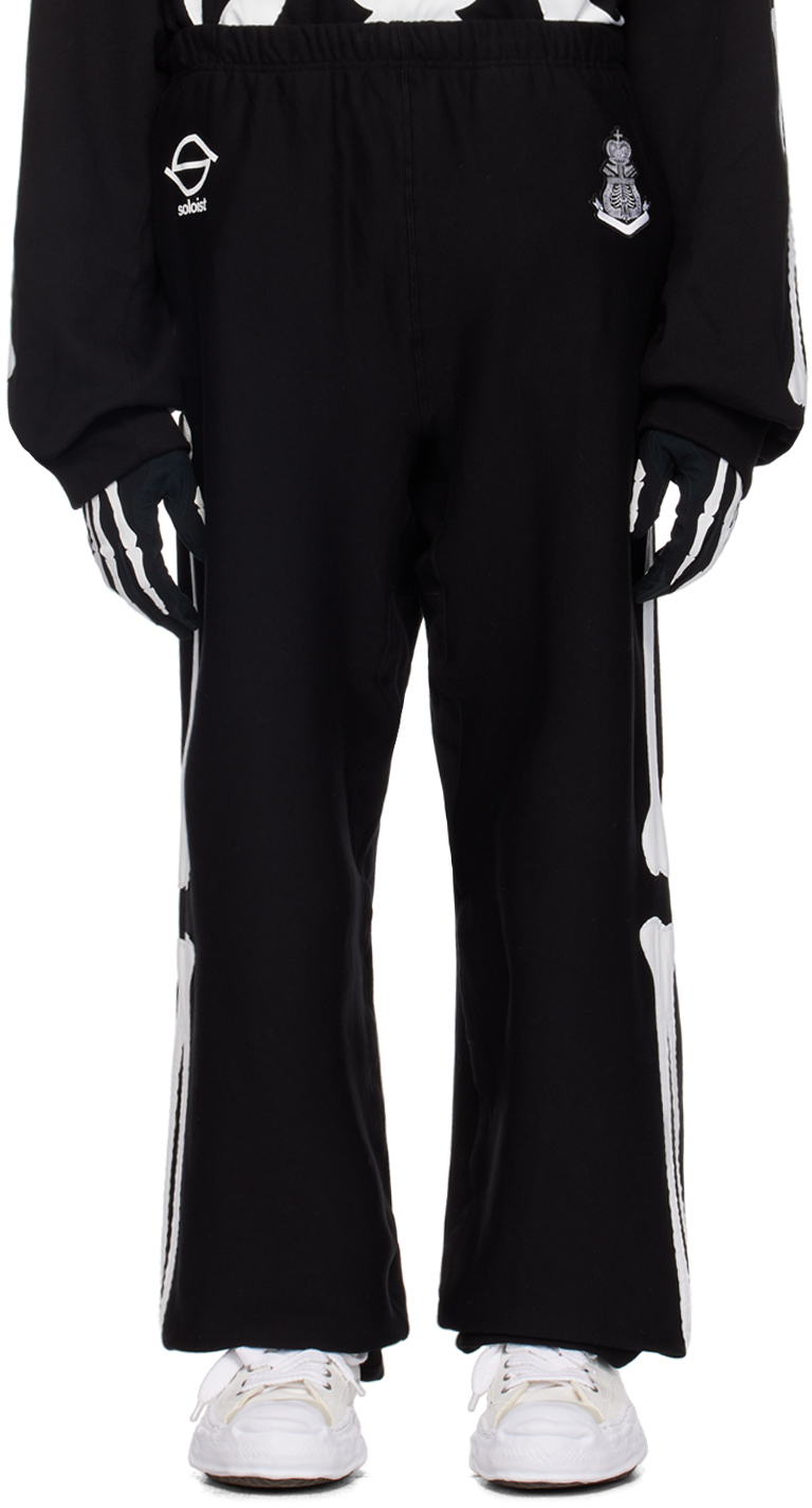 Shop Takahiromiyashita The Soloist Black Bone Type02 Sweatpants In Black X White