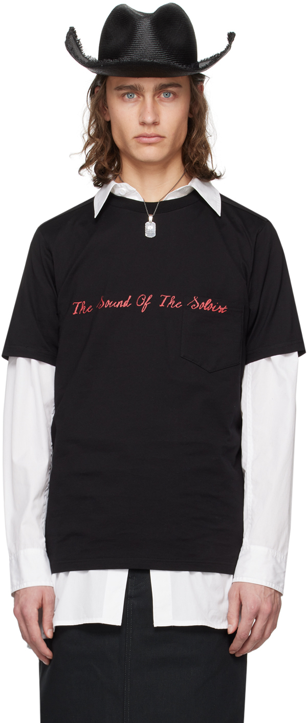 TAKAHIROMIYASHITA TheSoloist.: ブラック The Sound Of The Soloist Tシャツ | SSENSE  日本