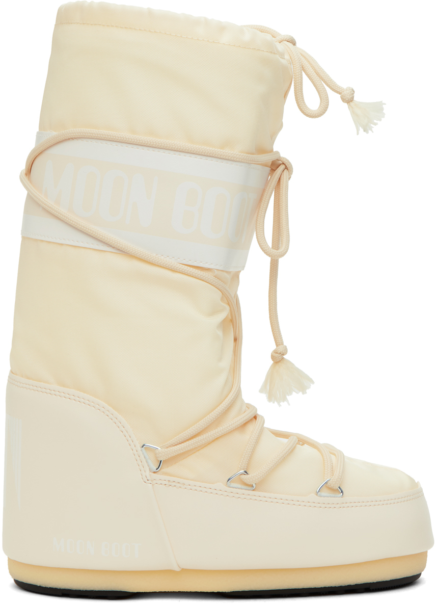 Moon Boot Off-white Icon Boots In 082 Cream