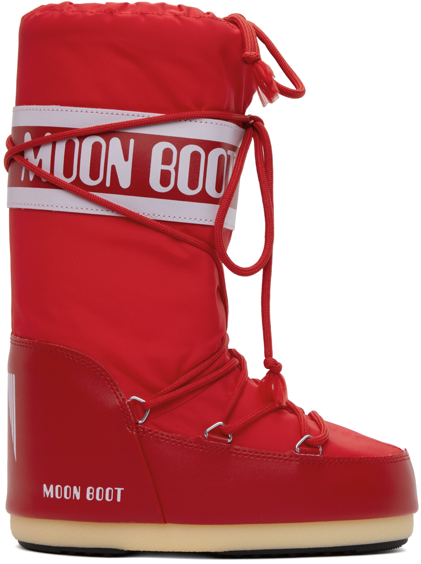 MOON BOOT RED ICON BOOTS