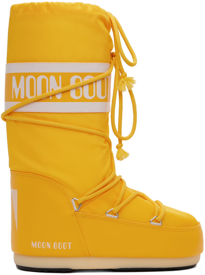 Moon Boot Yellow Icon Boots In 008 Yellow