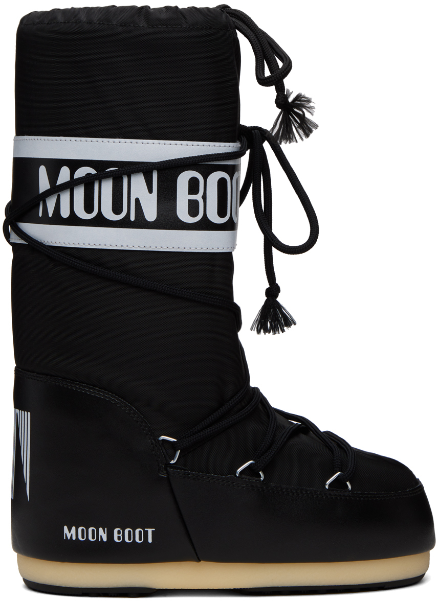 MOON BOOT BLACK ICON BOOTS