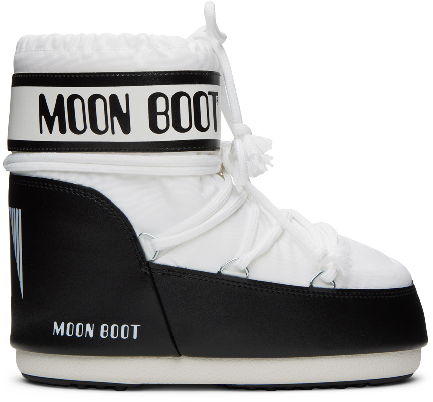 Shop Moon Boot White Icon Low Boots In 002 White