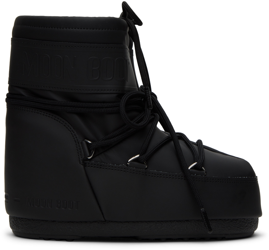 MOON BOOT BLACK ICON LOW BOOTS
