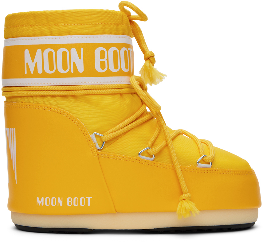 Moon Boot Yellow Icon Low Boots In 008 Yellow