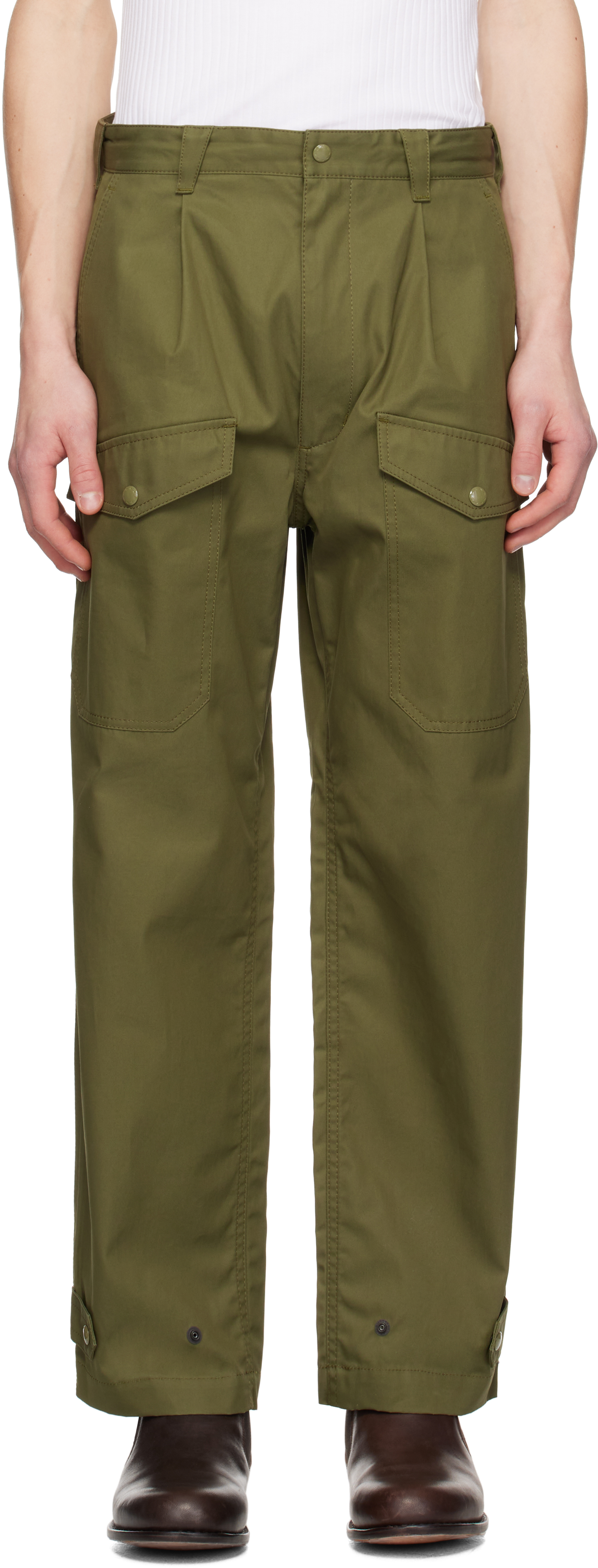 Khaki Alfonso Fatigue Cargo Pants