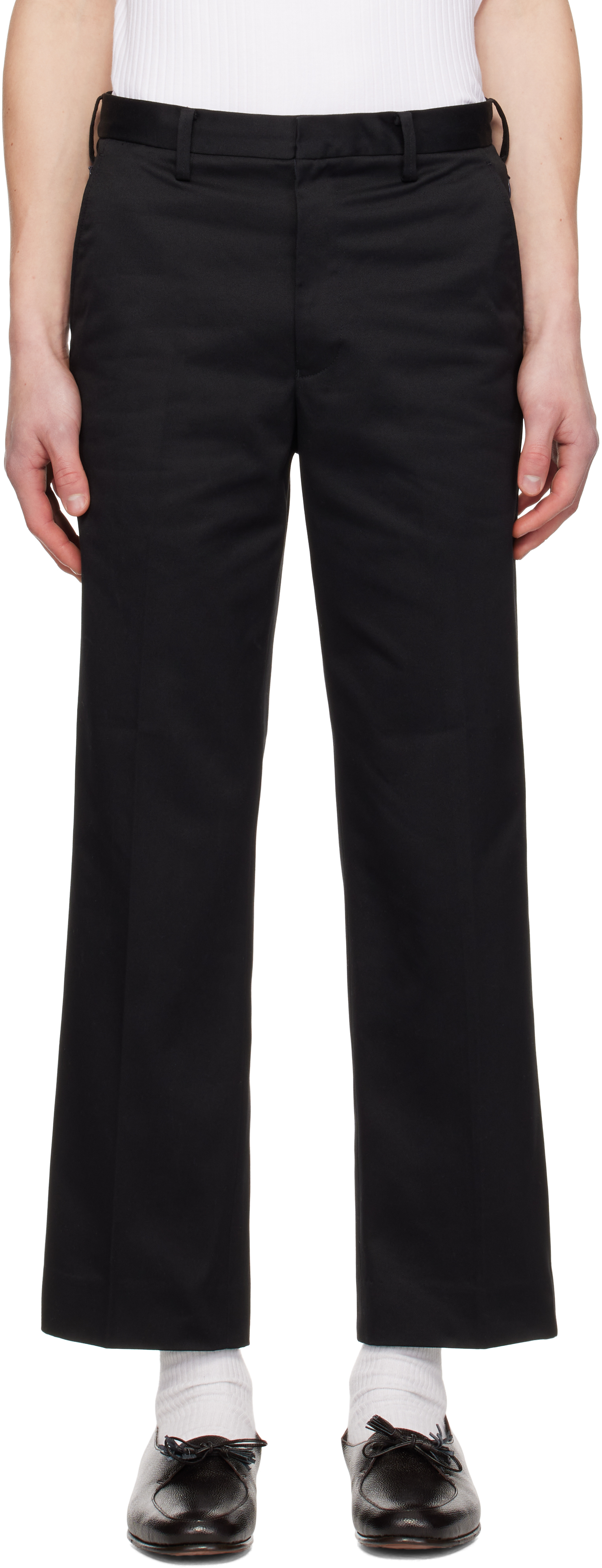 Navy Rubin Straight Trousers