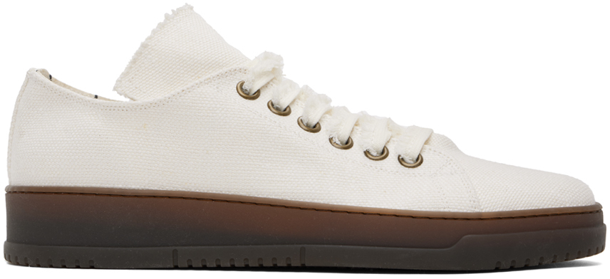 Shop Uma Wang Off-white Tennis Sneakers In Uw101 Off White
